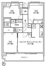 ディアパーク西船橋 3LDKの間取図画像