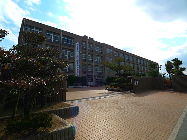 加古川市立平岡南中学校（601m）