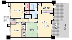センチュリー加古川粟津南館 3LDKの間取図画像
