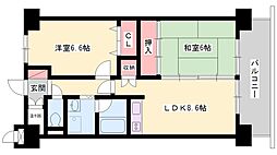リアライズ加古川1 2LDKの間取図画像