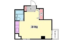 テットロージェ・ダイキB棟 ワンルームの間取図画像