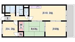 グランパティオ宝殿1 3LDKの間取図画像