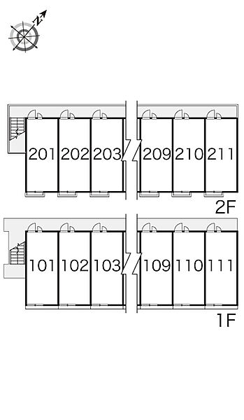 レオパレスひだまり ｜兵庫県加古川市加古川町木村(賃貸アパート1K・2階・22.70㎡)の写真 その8