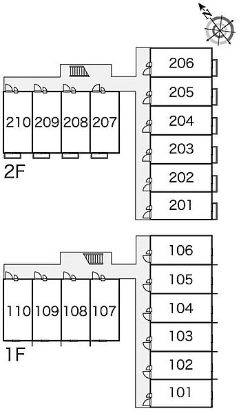 レオパレスYs　COURT ｜兵庫県加古川市加古川町南備後(賃貸アパート1K・2階・23.18㎡)の写真 その8