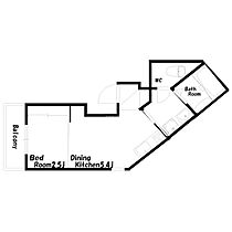 ブロンテ北在家EAST  ｜ 兵庫県加古川市加古川町北在家2659（賃貸アパート1DK・1階・24.24㎡） その2