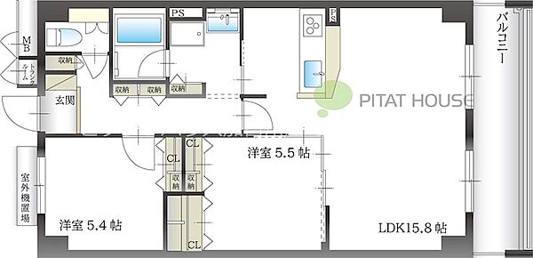 グランヴィラモリタ 303｜兵庫県加古川市平岡町新在家２丁目(賃貸マンション2LDK・3階・66.30㎡)の写真 その2