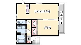 シャーメゾン中尾B棟  ｜ 兵庫県明石市魚住町中尾327（賃貸アパート1LDK・2階・43.01㎡） その2