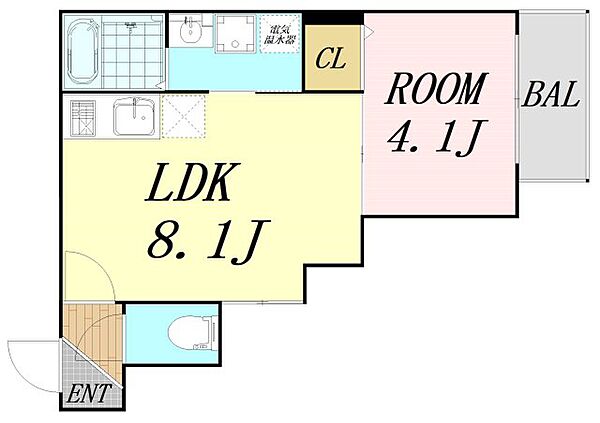 わいわいライン淡路 ｜大阪府大阪市東淀川区下新庄1丁目(賃貸アパート1LDK・2階・28.77㎡)の写真 その1