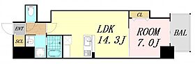 リアライズ天満橋  ｜ 大阪府大阪市中央区北浜東（賃貸マンション1LDK・5階・48.52㎡） その2