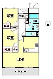 間取図画像 2LDK