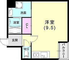 平野エスペランス 507 ｜ 兵庫県神戸市兵庫区上三条町2-2（賃貸マンション1R・5階・25.10㎡） その2