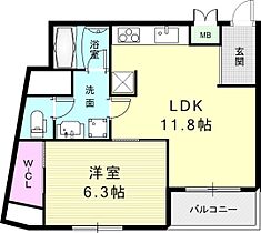 プリオーレリベルタ 302 ｜ 兵庫県神戸市長田区片山町5丁目11-24（賃貸マンション1LDK・3階・44.40㎡） その2