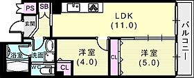 Glicina神戸三宮  ｜ 兵庫県神戸市中央区二宮町2丁目13-20（賃貸マンション2LDK・5階・46.73㎡） その2