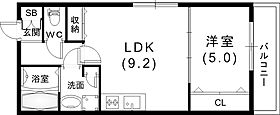 ワコーレルーミ東川崎 201 ｜ 兵庫県神戸市中央区東川崎町6丁目2-24（賃貸アパート1LDK・2階・35.14㎡） その2