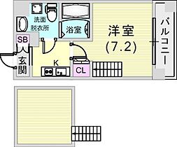 Grandi Rokko park 703 ｜ 兵庫県神戸市灘区記田町5丁目6-17（賃貸マンション1K・7階・23.79㎡） その2