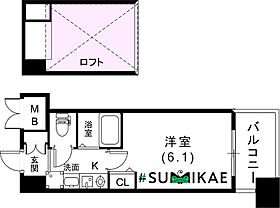 エステムコート三宮ＥＡＳＴポルトマーレ 412 ｜ 兵庫県神戸市中央区脇浜町3丁目5-6（賃貸マンション1K・4階・18.68㎡） その2