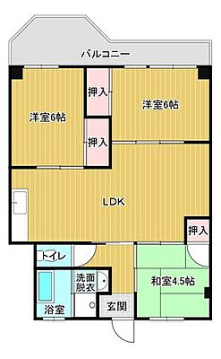 間取り 楠木F棟マンション 1階/-