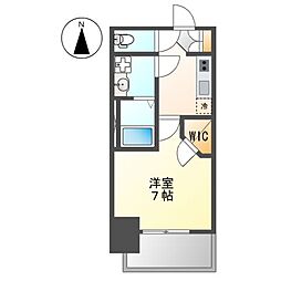 名古屋市営名城線 熱田神宮西駅 徒歩10分の賃貸マンション 8階1Kの間取り