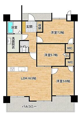 間取り サンシティ新下関駅前 8階/-