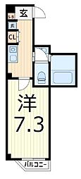 Lotso京成立石 1Kの間取図画像
