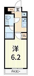 ALTERNAお花茶屋 1Kの間取図画像