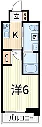 RJRリクロス高砂 1Kの間取図画像