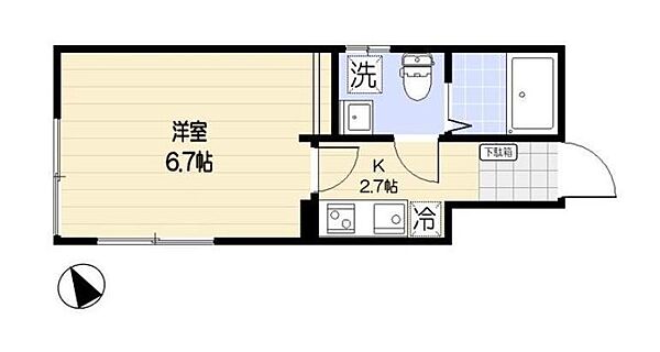 オーロ金町 101｜東京都葛飾区金町5丁目(賃貸アパート1K・1階・19.67㎡)の写真 その2