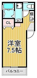 イージーハウスカマクラ ワンルームの間取図画像