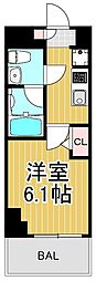 SHOKENResidenceお花茶屋 1Kの間取図画像