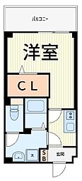 プルミエール金町 1Kの間取図画像