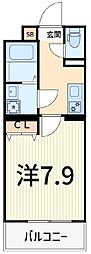 葛飾区奥戸2丁目マンション 1Kの間取図画像