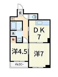 ユニレジデンス金町 ワンルームの間取図画像