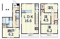 Kolet葛飾東水元 1階3SLDKの間取り