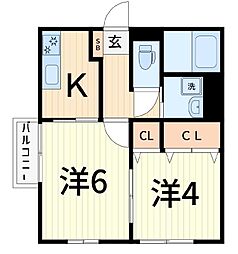 ウィングM 2Kの間取図画像
