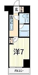 GENOVIA金町 305 3階1Kの間取り