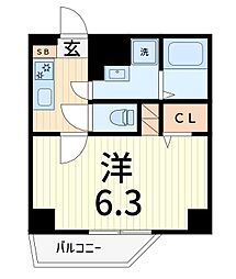 SPコート亀有 505 5階1Kの間取り