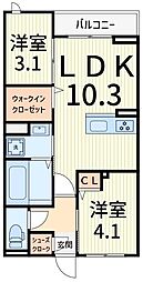間取図画像 2LDK