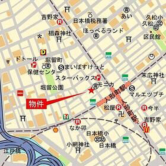 東京都中央区日本橋人形町3丁目(賃貸マンション1SLDK・8階・45.03㎡)の写真 その3