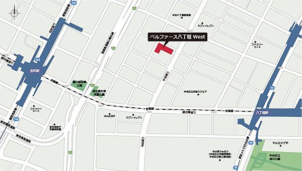 東京都中央区八丁堀3丁目(賃貸マンション1LDK・7階・40.48㎡)の写真 その12