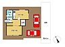 その他：【区画図】駐車場拡張工事を行い、普通車2台駐車可能になります。前面道路は約4ｍあり、車通りも少ないため、駐車のしやすい接道状況となっております。