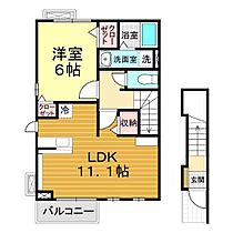 山口県山口市平井59-7（賃貸アパート1LDK・2階・46.09㎡） その2