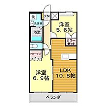 山口県山口市朝田276-1（賃貸アパート2LDK・2階・54.00㎡） その2