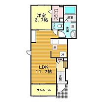 山口県山口市小郡下郷291-9（賃貸アパート1LDK・1階・41.53㎡） その2