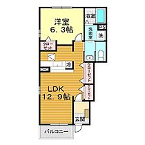 山口県山口市黒川2193-1（賃貸アパート1LDK・1階・46.49㎡） その2