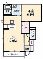 山口県山口市嘉川4898-1（賃貸アパート1LDK・1階・45.58㎡） その2