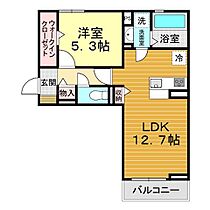 山口県山口市小郡花園町6-19（賃貸アパート1LDK・3階・45.41㎡） その2