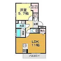 山口県山口市小郡給領町1-25（賃貸アパート1LDK・3階・44.21㎡） その2