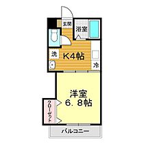 ウェルス西京II 204 ｜ 山口県山口市平井465-26（賃貸アパート1K・2階・25.20㎡） その2