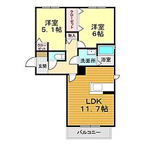 山口県山口市大内御堀5丁目15-11（賃貸アパート2LDK・2階・54.53㎡） その2