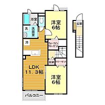 山口県山口市平井848-1（賃貸アパート2LDK・2階・58.21㎡） その2